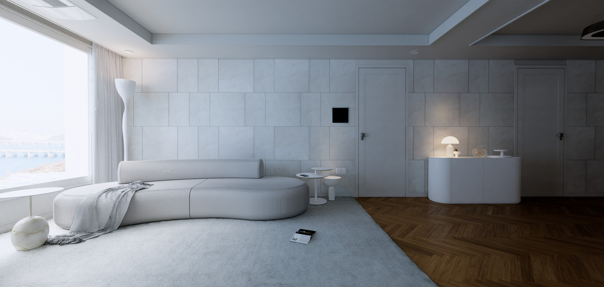 서울 서초구 아크로리버뷰아파트 거실 3D인테리어2