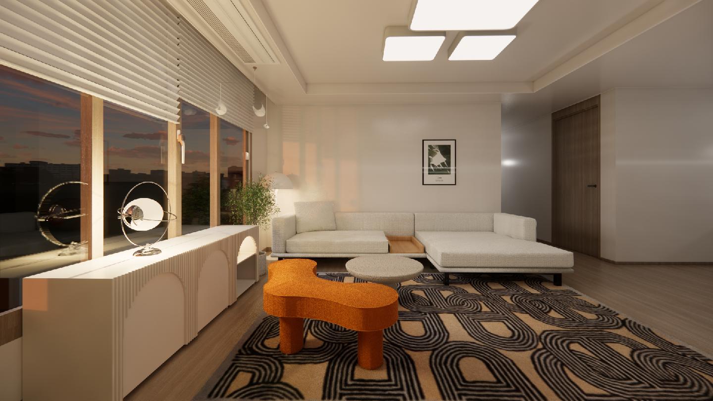 북유럽거실스타일링3D 1