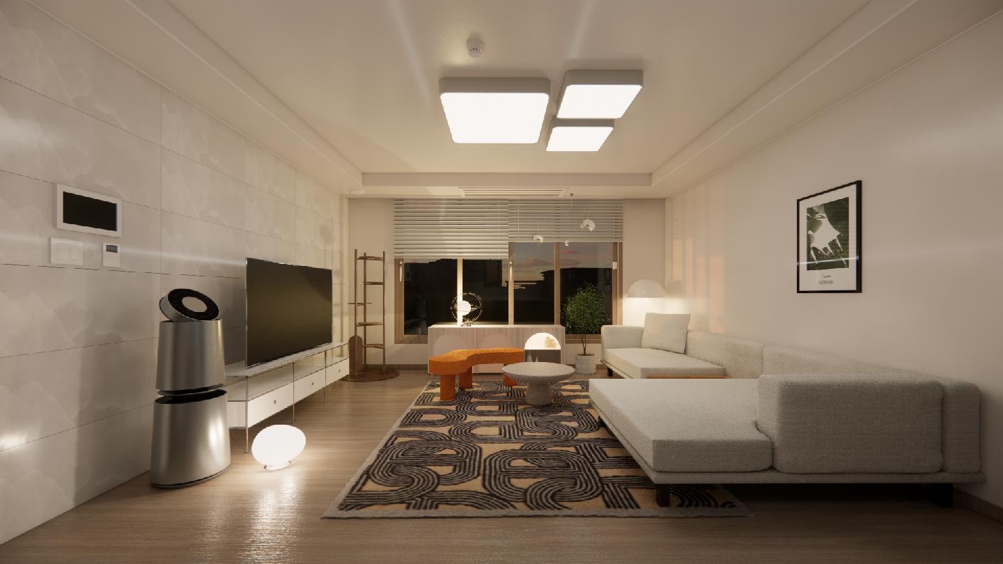 북유럽거실스타일링3D 2