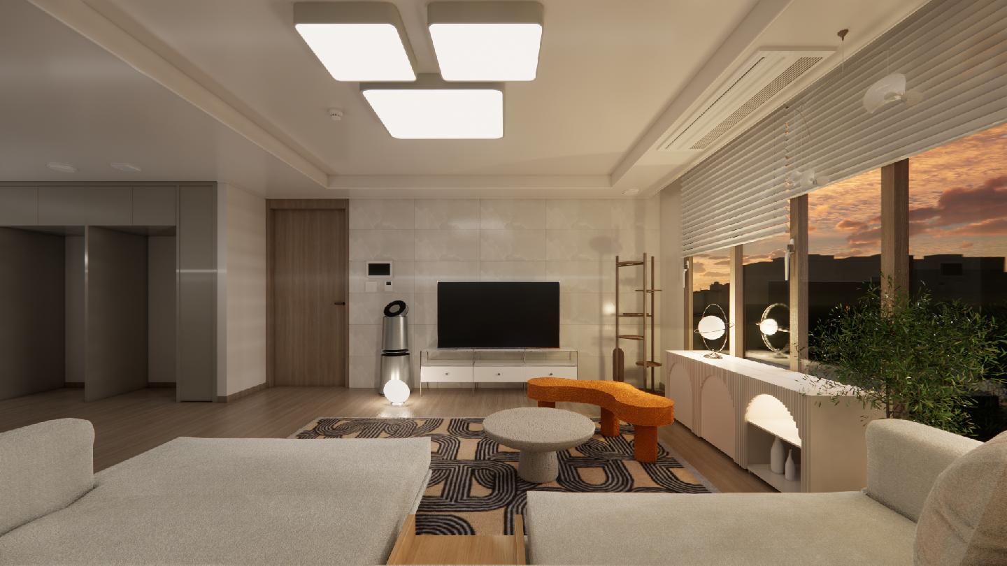 북유럽거실스타일링3D 3